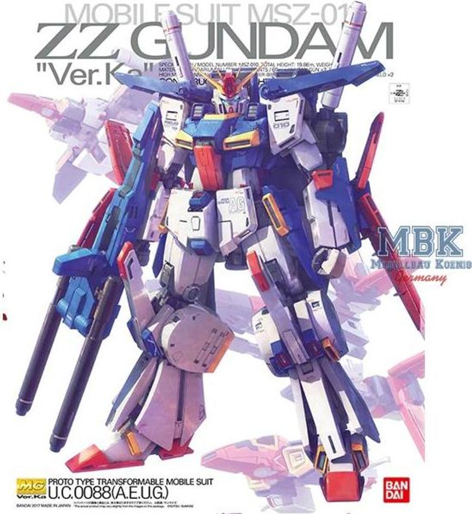Mg 1/100 Zz Gundam Ver.ka Bl Obrázek produktu 