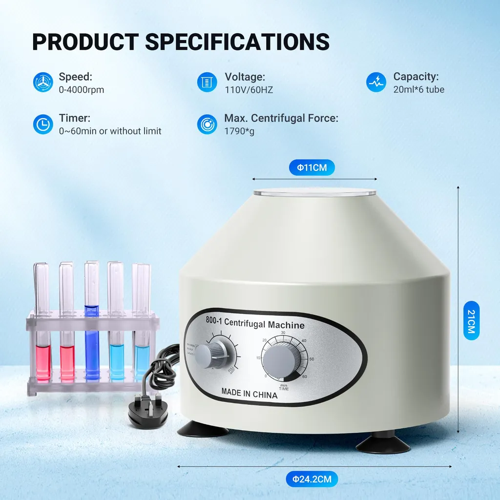 Centrifugeuse de laboratoire pour analyses médicales - Usage Intensif