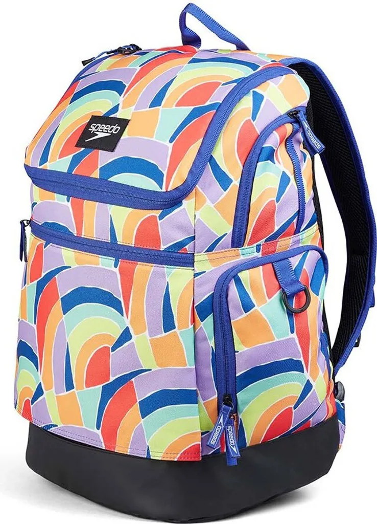Sac de Natation Spacieux Speedo Teamster 2.0 35L - Bleu Orange Jaune - 3