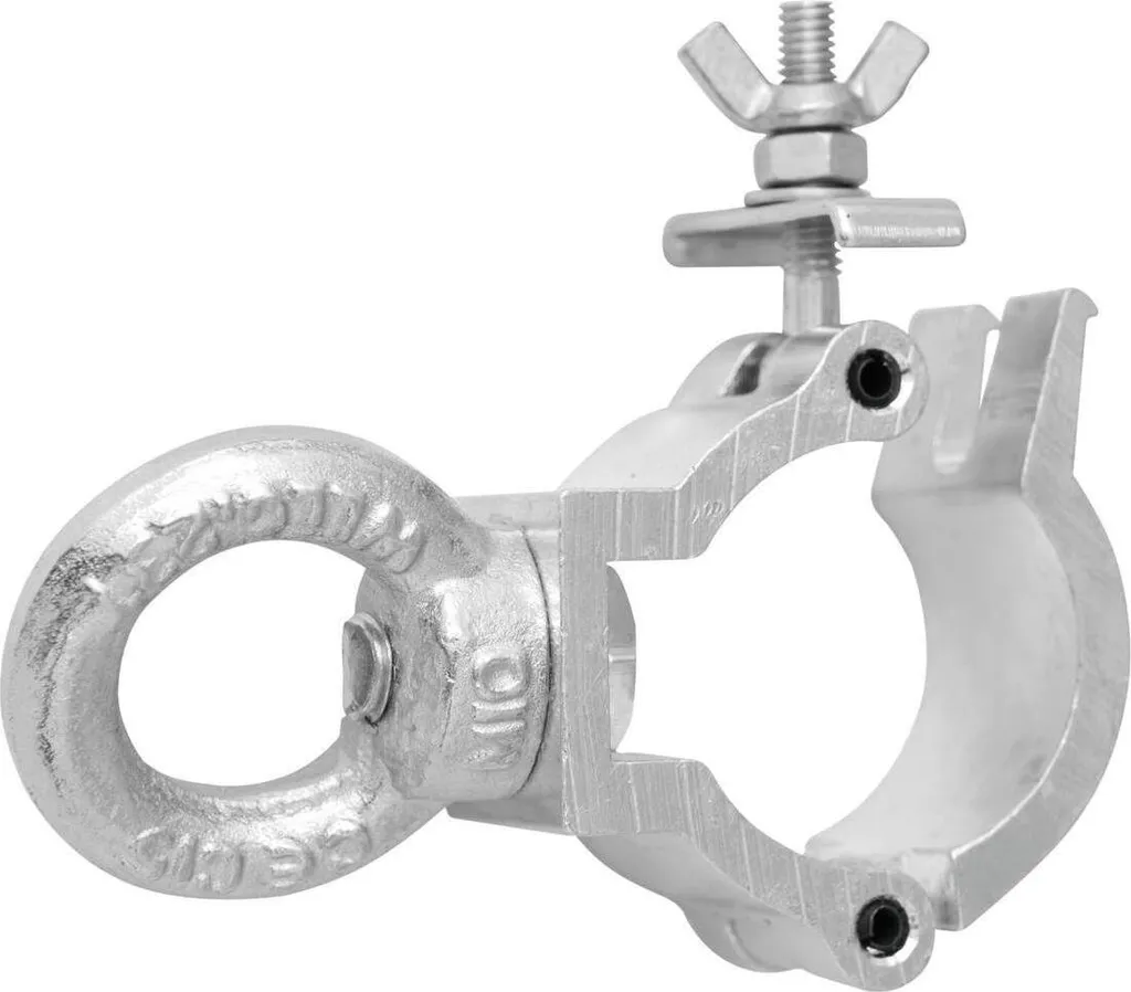 Morsetto Professionale EUROLITE DEC-30E 250kg Occhiello Argento