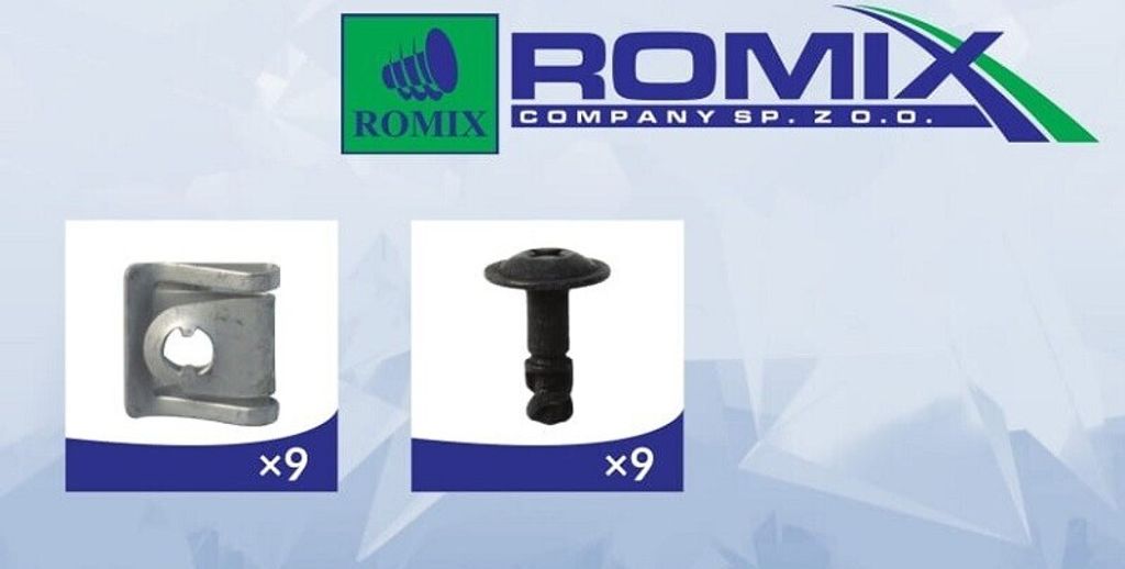 ROMIX Befestigungselement Motorabdeckung 90240 motorseitig unten für BMW 5 Limousine (E39)
