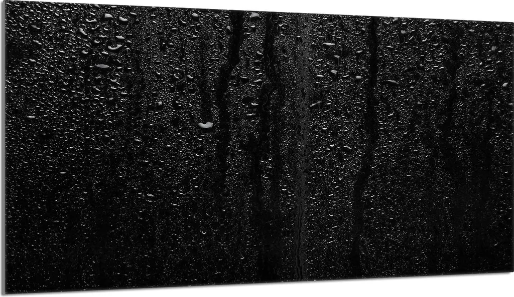Copertura Piano Induzione 90x52 Gocce Nere | Protezione Vetroceramica