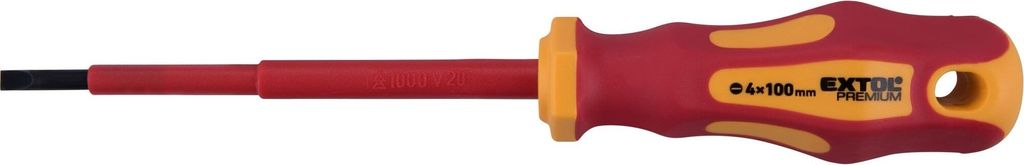 Šroubovák elektrikářský, (-)4x100mm, VDE, CrV