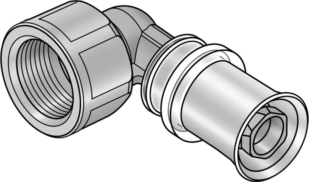 KE Kelit KMW467, KELOX-ULTRAX-W, Übergangswinkel 90°, mit IG 20x1/2", 1 Stk.