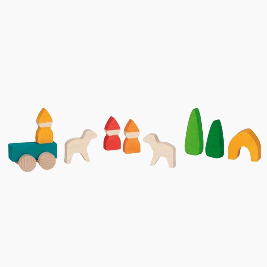 Jeu de construction Mon petit village - Coffret éducatif pour enfant - 6