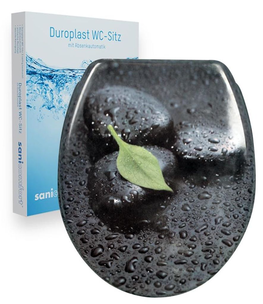 sanicomfort WC-Sitz, Duroplast, mit Absenkautomatik, Produktbild 