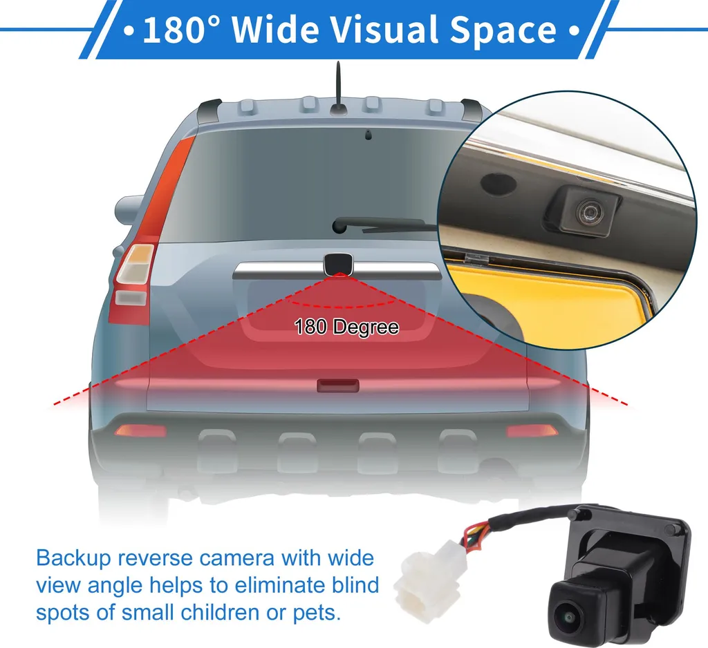 Caméra de Recul Plaque Immatriculation Honda CR-V 2014-2017 - Parking