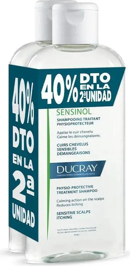Ducray Sensinol Shampooing Traitant Physio-Protecteur Duo 2x400 ml