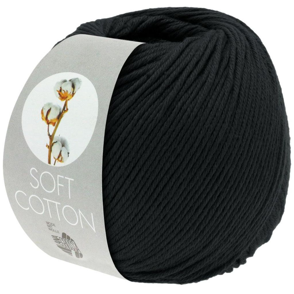 Lana Grossa - Soft Baumwolle 0034 schwarz Produktbild 