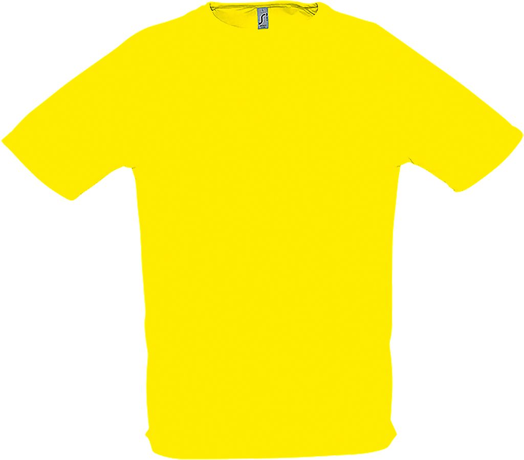 SOLS Herren Sporty Performance T-Shirt, Kurzarm, Rundhals PC303 (XL) (Zitrone)