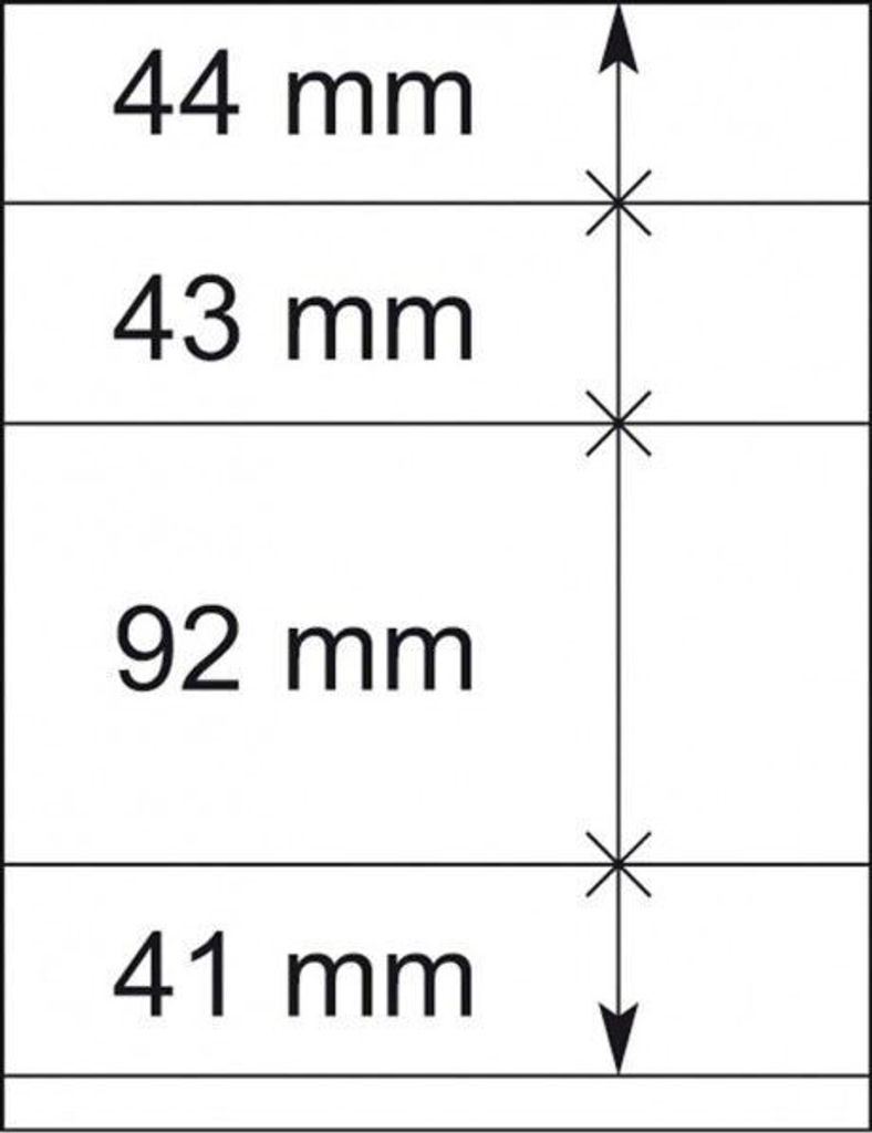 Lindner 802415P T-Blanko-Blätter - 10er-Packung