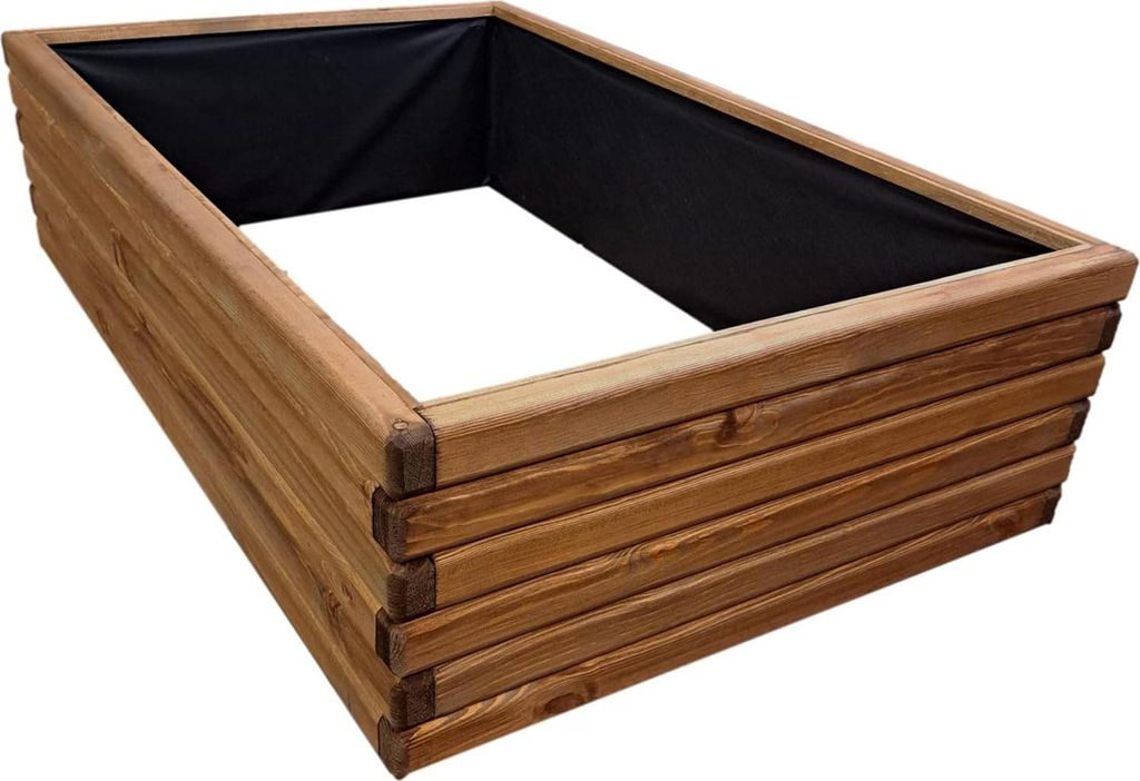 HolzGarden Orto Rialzato In Legno 120x30x75 cm Impregnato Immagine del prodotto 
