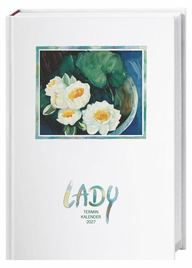 Lady Terminkalender A6 2027, Taschenkalender mit Zitaten und Illustrationen