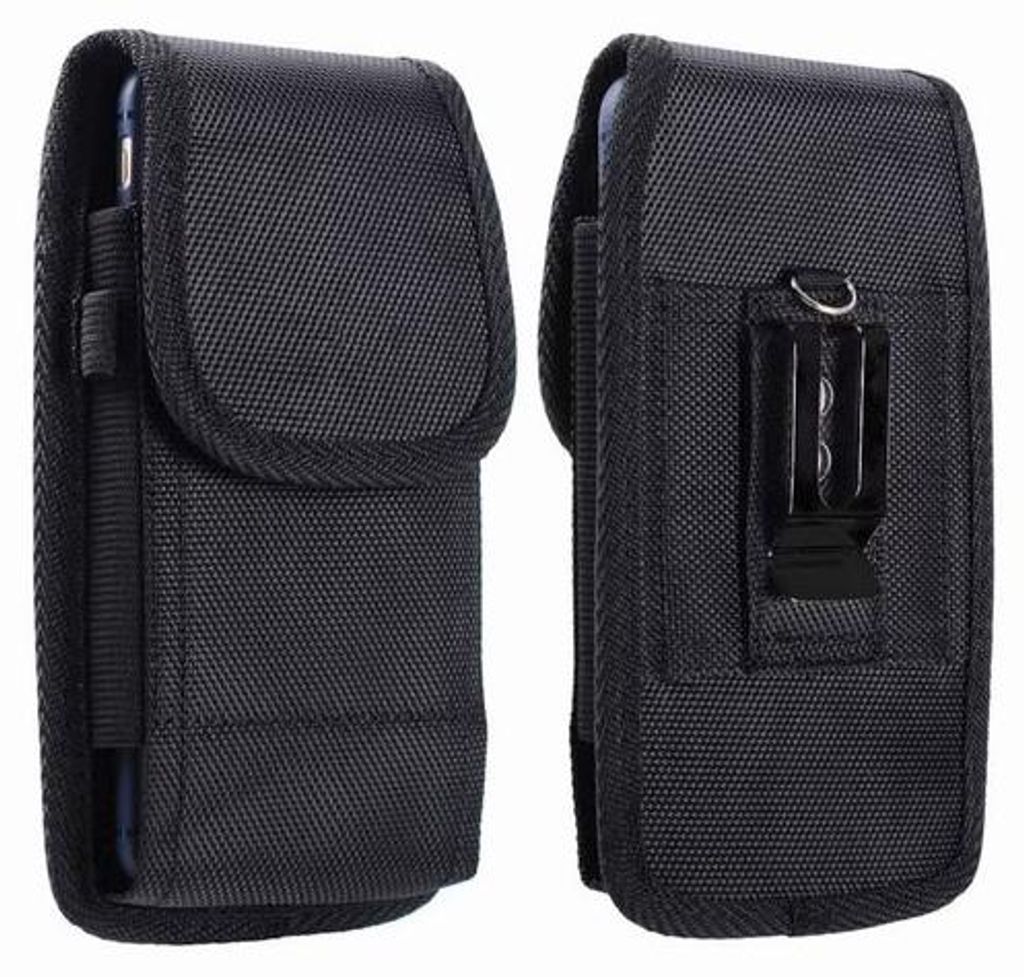 Leichtgewichtes Nylon-Heuptas für Smartphone mit Riemen, 7/8 Oxford, Leder-Design, Taschenformat