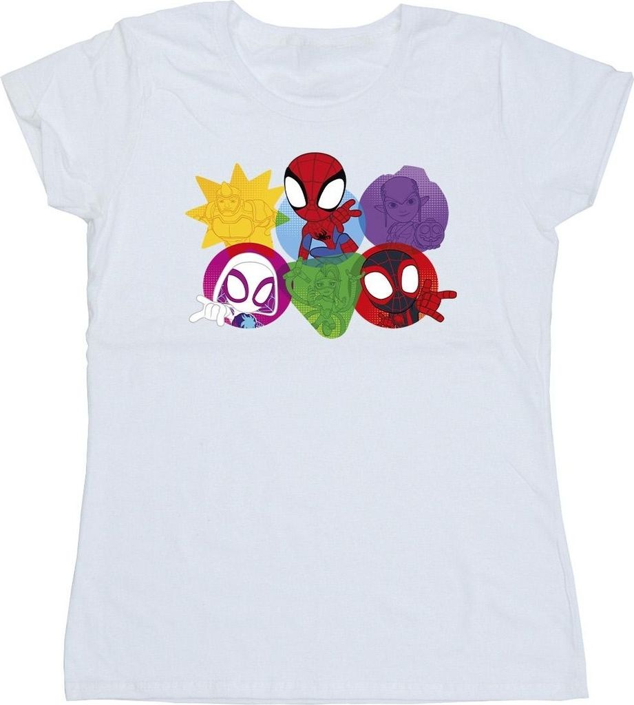 Marvel - "Spidey And His Amazing Friends" T-Shirt für Damen BI50198 (M) (Weiß)