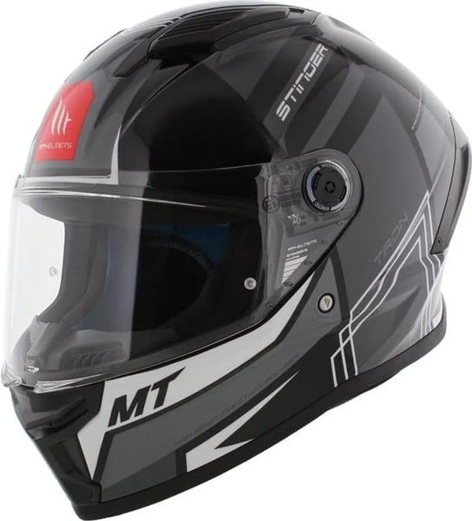 Casque Mt Helmets Stinger 2 Tron Noir : Protection et Confort Taille M