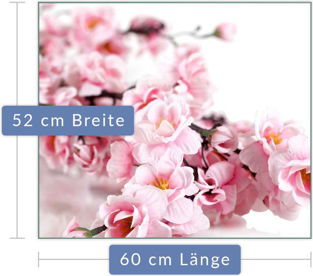 Herdabdeckplatte Abdeckung Glaskeramikfeld Abdeckplatte 1-Teilig 60x52 Rosa Schutz