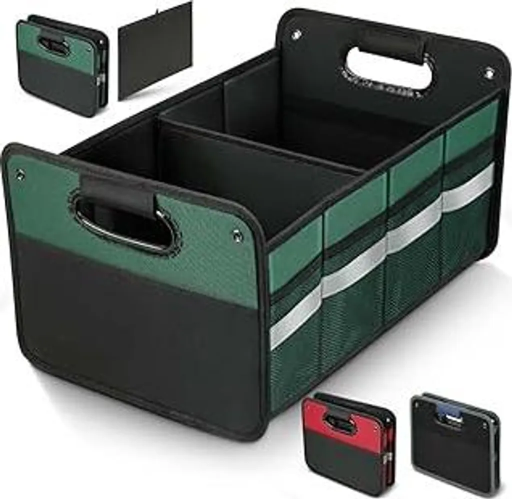 Organizer Auto 50L Verde Impermeabile - Accessori Bagagliaio Professionali