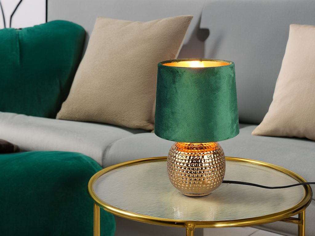 Trio - Tischlampe SOPHIA - Gold - 16x16x26 cm Produktbild 