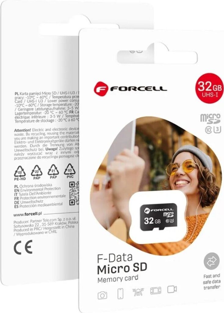 FORCELL F-DATA Speicherkarte 32GB UHS-I U3 Klasse 10