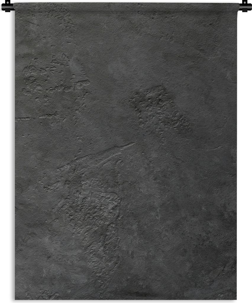 MuchoWow Wandteppich Wandbehang Beton - Strukturiert - Industriell - Schwarz - Grau 90x120 cm Tapisserie Dekoration Wandtuch - Wanddeko