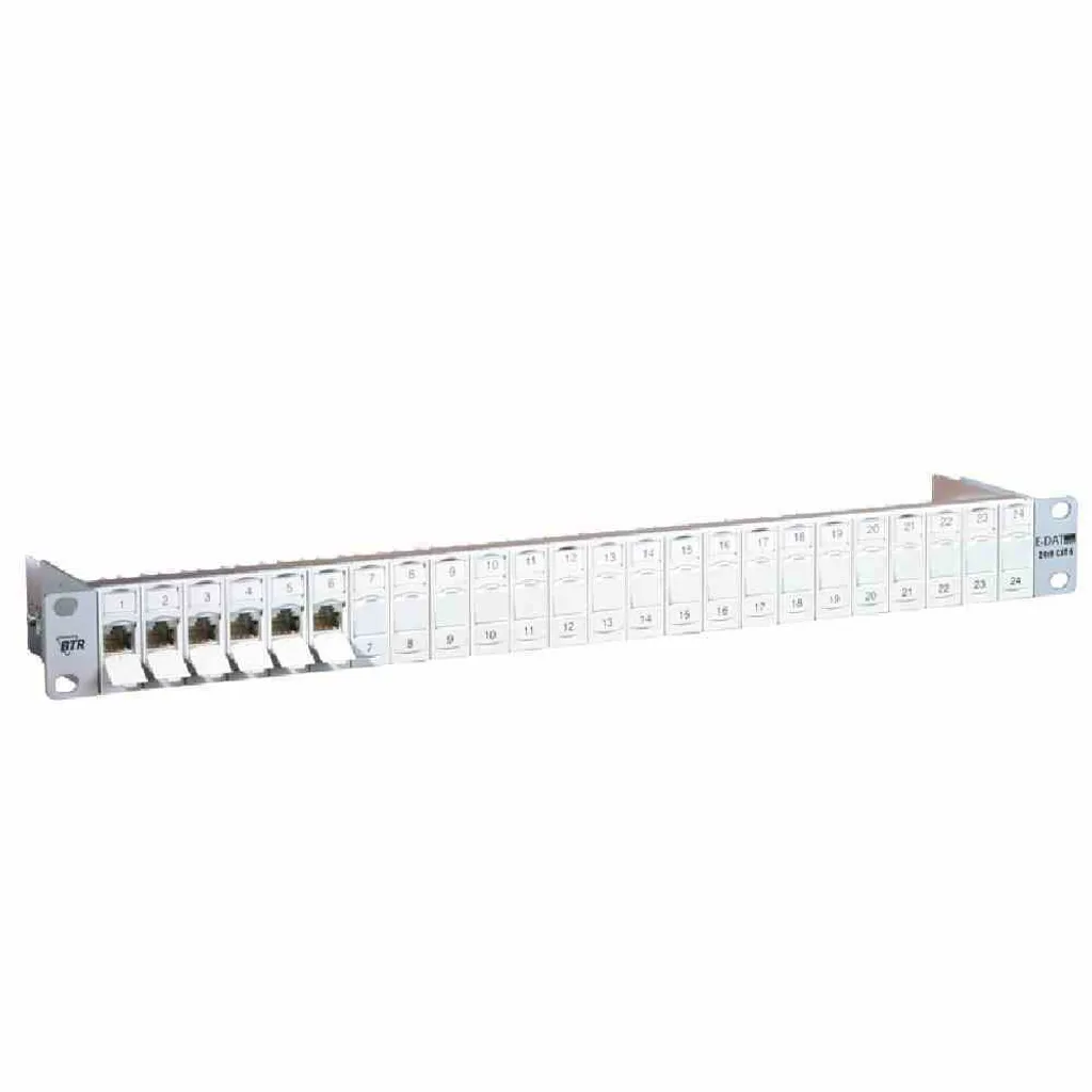 Panneau de brassage RJ45 BTR NETCOM 130920-E - Solution Réseau 19" 1U - 8