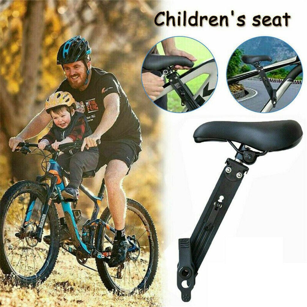 Kinderfahrradsitz für Mountainbikes Fahrradsitze für Kinder von 2—7 Jahren 48lb/32kg Vorne Montierte Fahrradsitze Tragbarer Abnehmbarer Einfach zu zerlegen und zu installieren mit All Adult MTB 