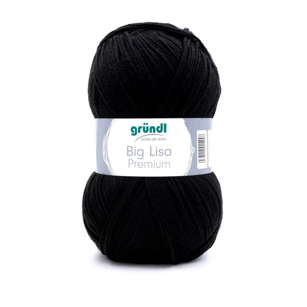 Gründl Wolle Big Lisa Premium 250 g schwarz Produktbild 