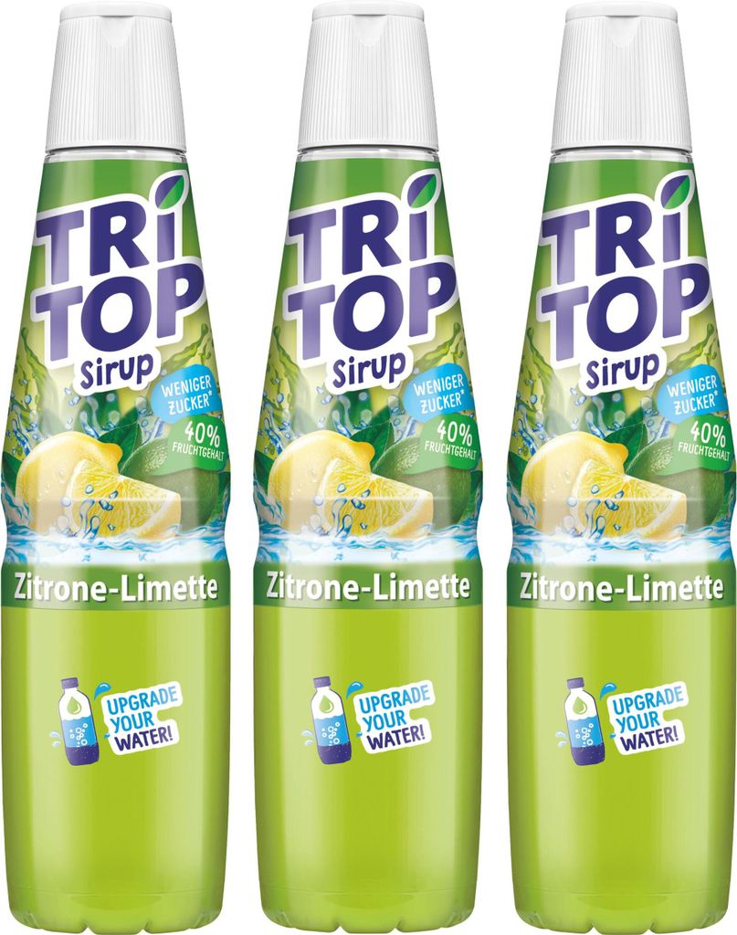 Tri Top Getränke-Sirup Zitrone-Limette 600ml - kalorienarm Produktbild 