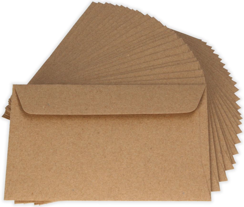 Briefumschlag C6 Recycling Kraftpapier selbstklebend ohne Produktbild 4