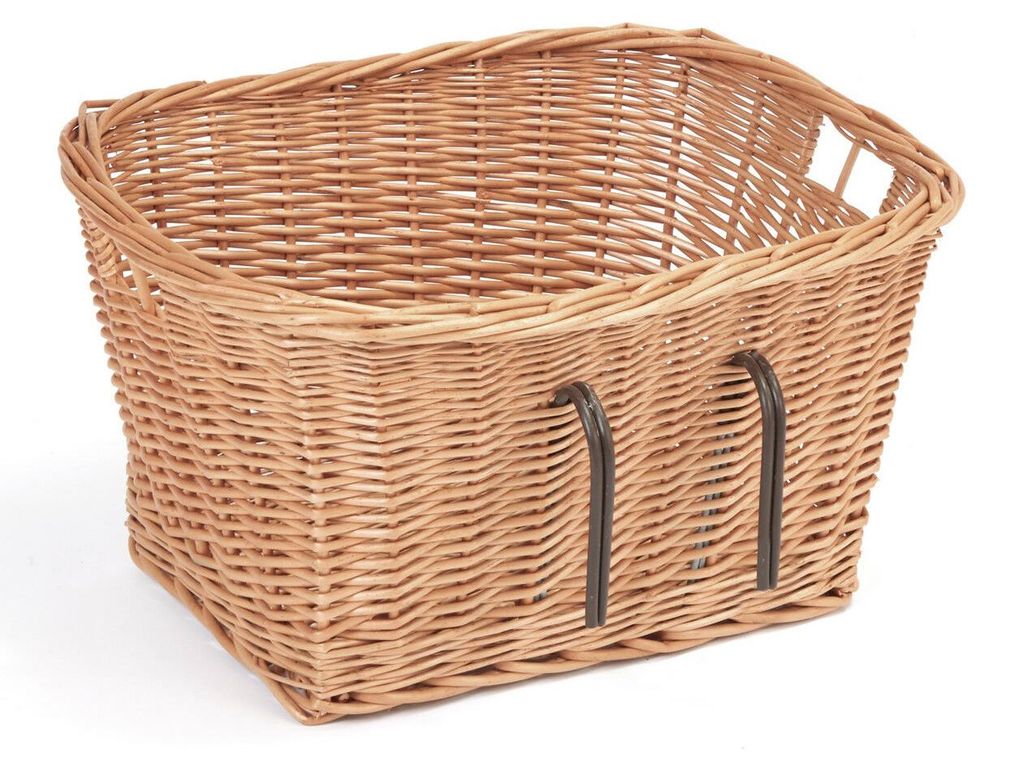 Fahrradkorb Einkaufskorb Weide für Lenker eckig 45 cm Produktbild 