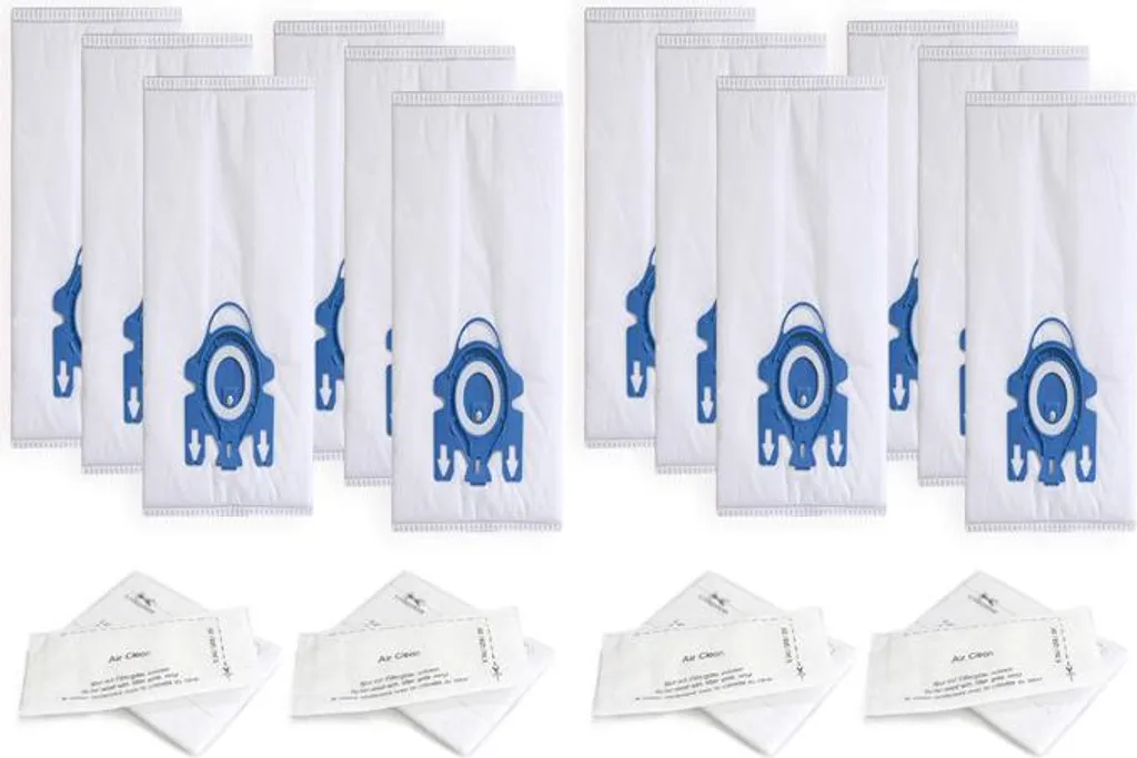 12 Sacs Haute Filtration pour Miele GN avec Filtres Moteur de Protection