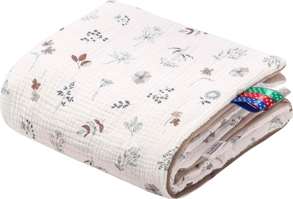Simply Nature Musselin & Latte Velvet Neugeborene Decke Produktbild 