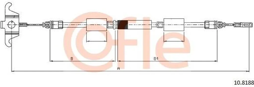 Câble de frein à main pour réparation de contrôle technique