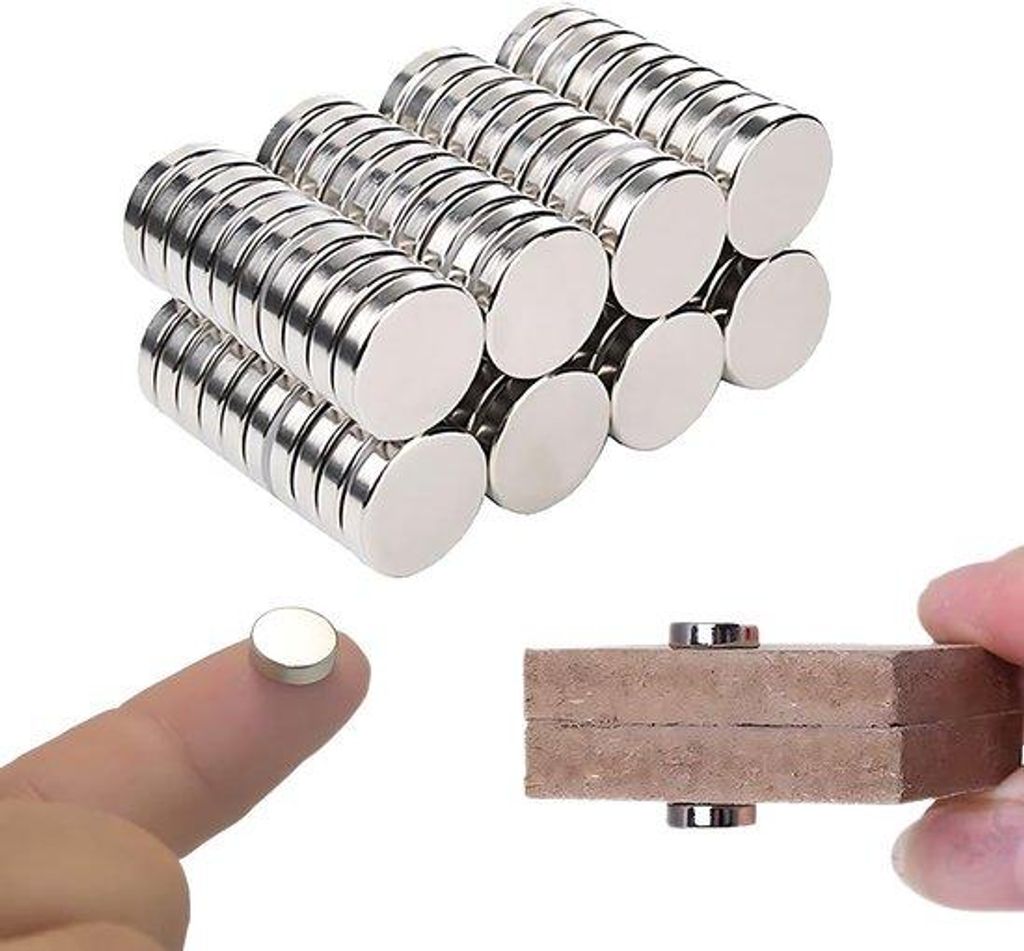 Neodymium-Magneten 100er Pack, kleine Rundmagneten 5x2mm, für Knutsel, Whiteboards, Prikborden und Türen