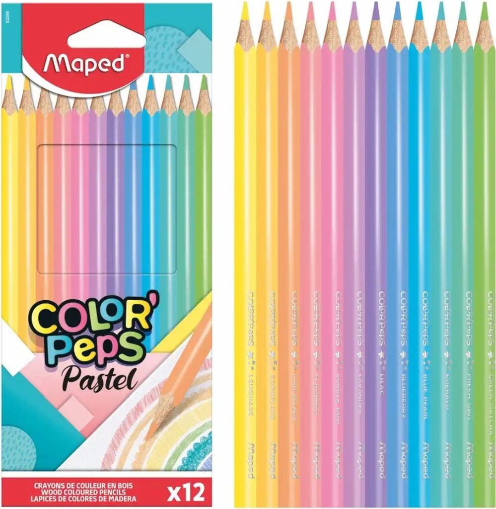Maped Pastel Collection 832069FC, Graphitstift, Mehrfarbig, Produktbild 