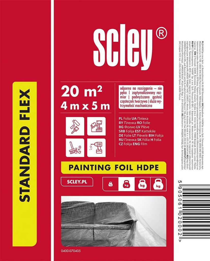 HDPE Scley Schutzfolie (4 x 5m)