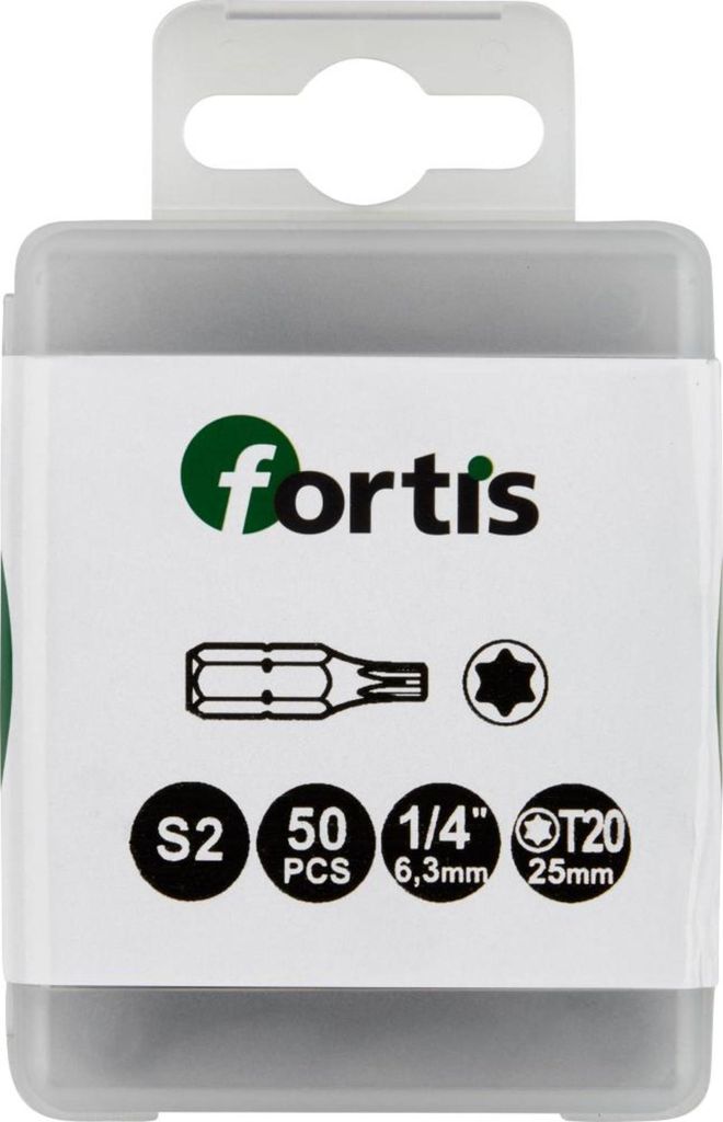 Fortis Bit 1/4 DIN3126 C6,3 TX20 50er Pack