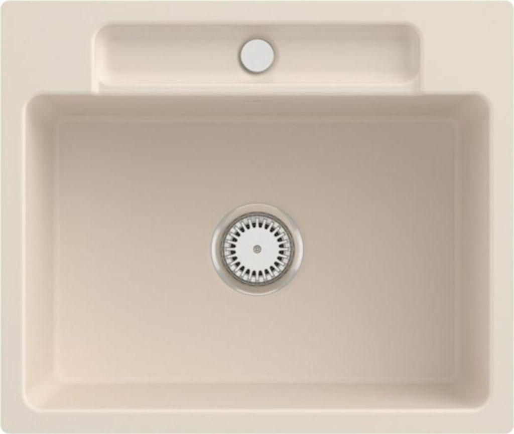 Villeroy & Boch Keramikspüle 33461FFU, Siluet 60 S flat Flächenbündige Spüle - inkl.