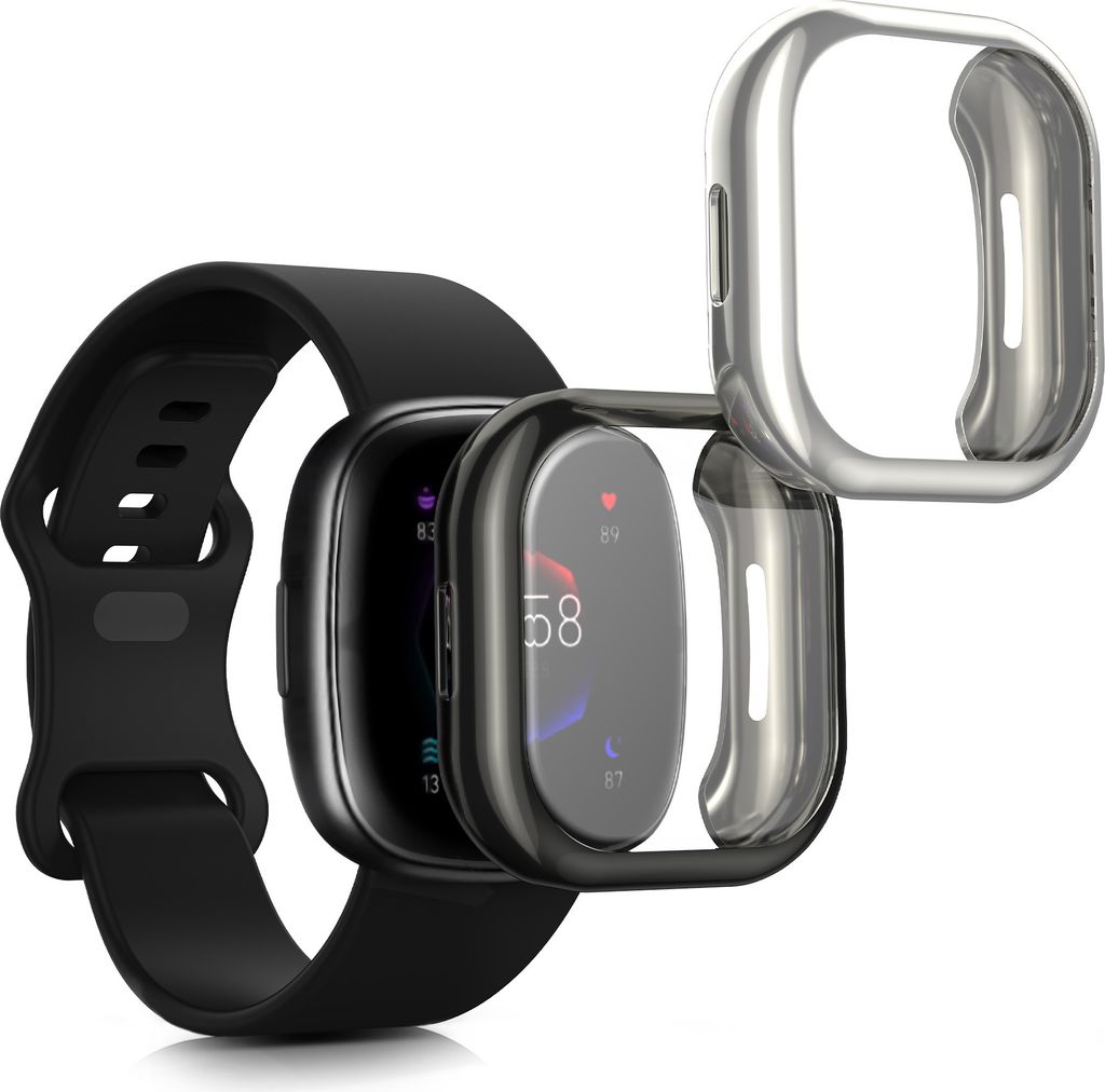 kwmobile 2x Schutzhülle kompatibel mit Fitbit Versa 4 / Produktbild 1
