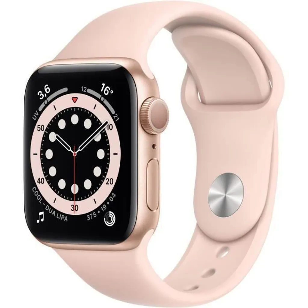 Montre Connectée Apple Watch Series 6 GPS 40mm Boîtier Aluminium Doré