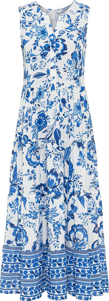 LASCANA Maxikleid blau-creme bedruckt Größe 38