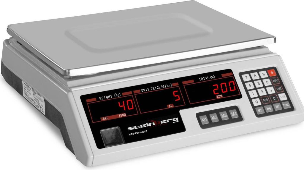 Expondo Steinberg Systems Kontrolná váha – 40 kg / 2 g – Obrázok produktu 