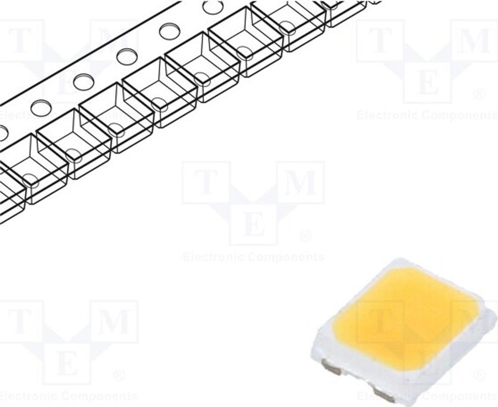 2x LED 2835 98lm warmweiß 95 SMD 3500K 8,8÷9,3V 100mA 116° 1W BXEN-35S-13H-9C-00-