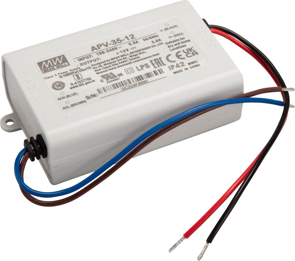 Mean Well APV-35-12 SNT 12V/0-3A/ 36W Produktbild 