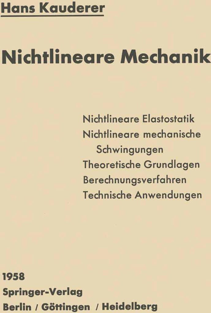 Nichtlineare Mechanik
