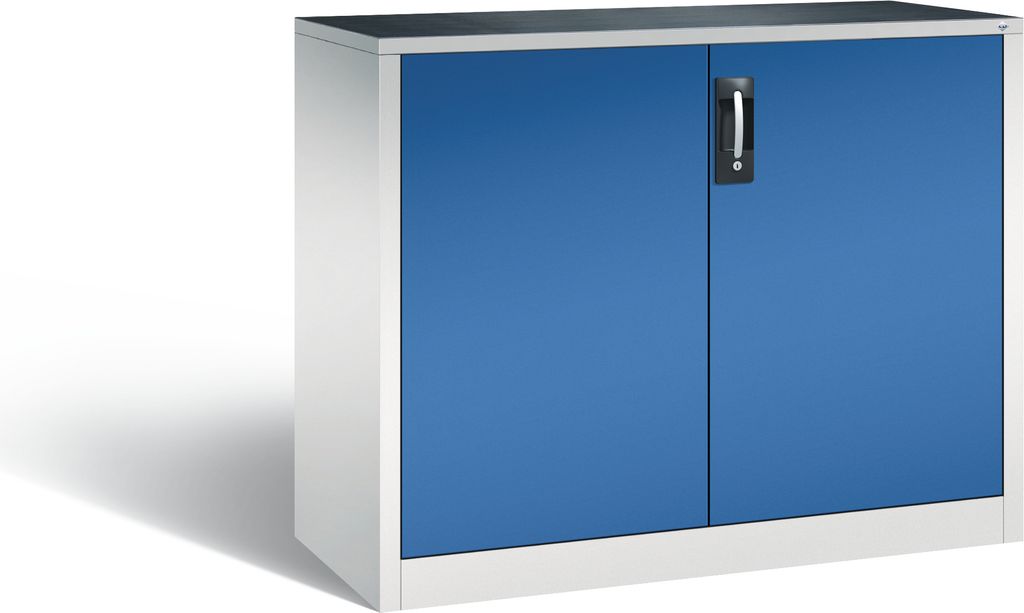 CP Stahlschrank 8831-000 lichtgrau, enzianblau 120,0 x 50,0 x 100,0 cm
