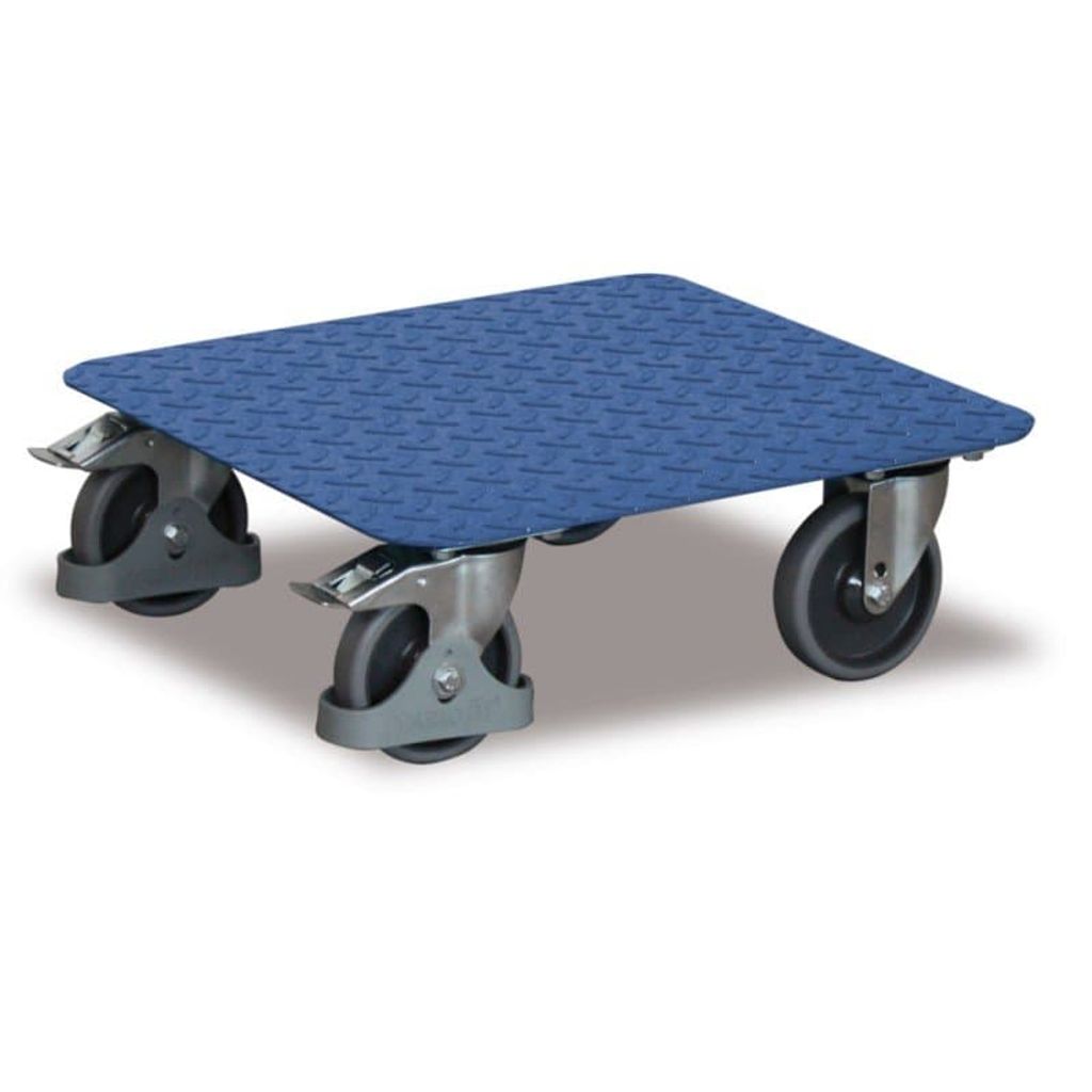 Kistenroller Riffelblech 400 kg 500x500 mm Gummir.