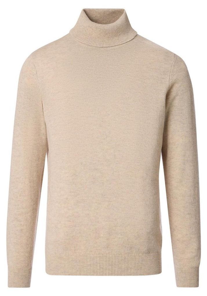 VENTI Herren Pullover Langarm Rollkragen Regular-Fit Beige XXL