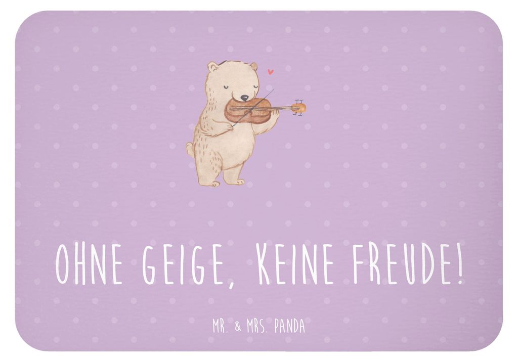Mr. & Mrs. Panda magnet Geige Freude - Lavendeltraum - Geschenk, Instrument, Kühlschrankmagnet, Lernen, Violine, Musik, Orchester, küchenmagnet, ...